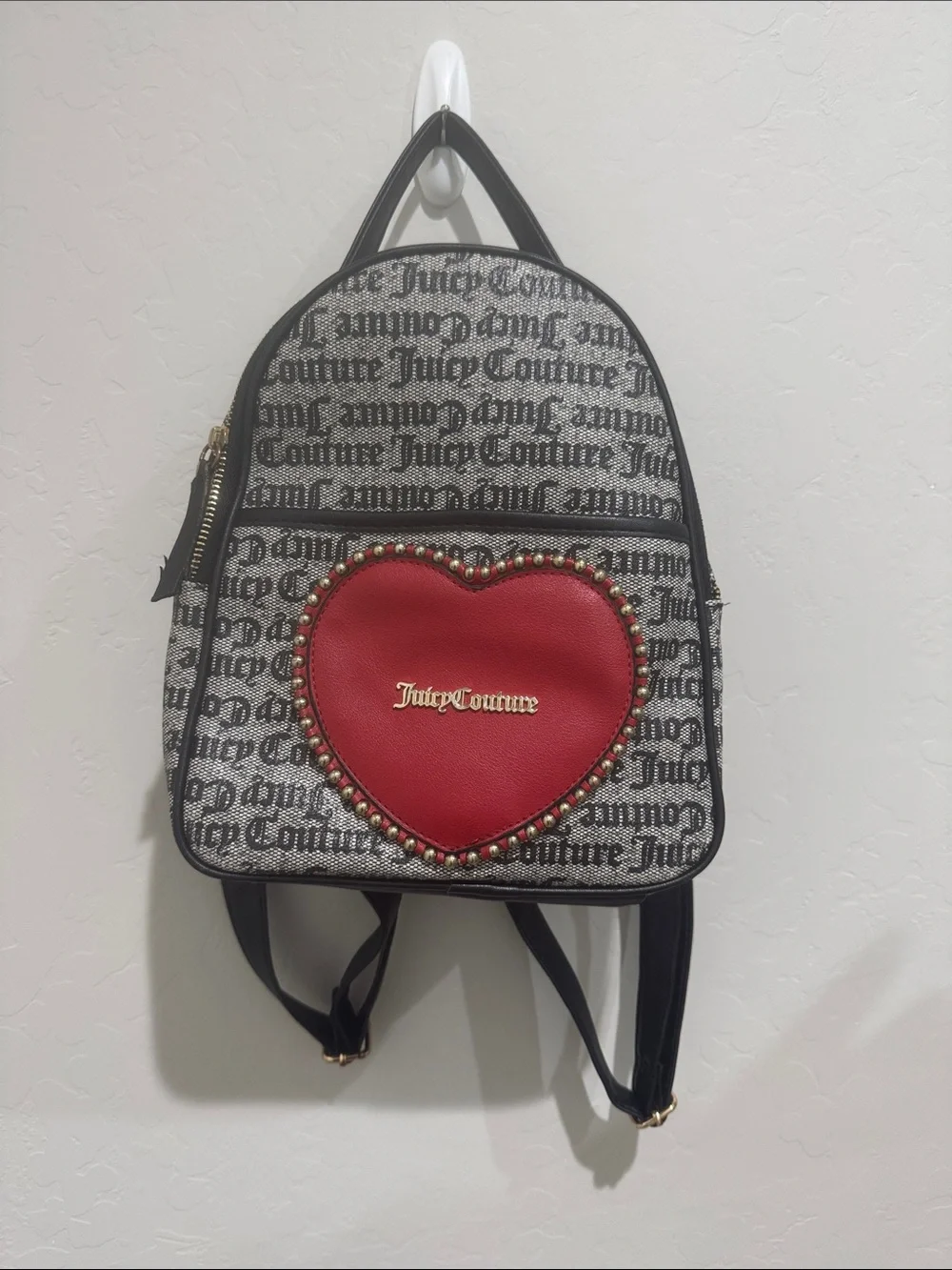 Juicy Couture Red Heart Logo Mini Backpack